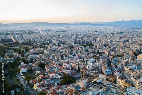 Aerial view of Athens  Greece