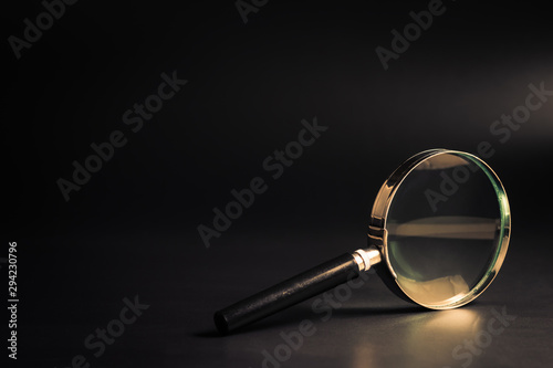 Magnifying Glass on Black photo