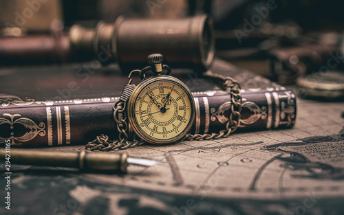 Antique Watch Necklace ANd Pocket Book