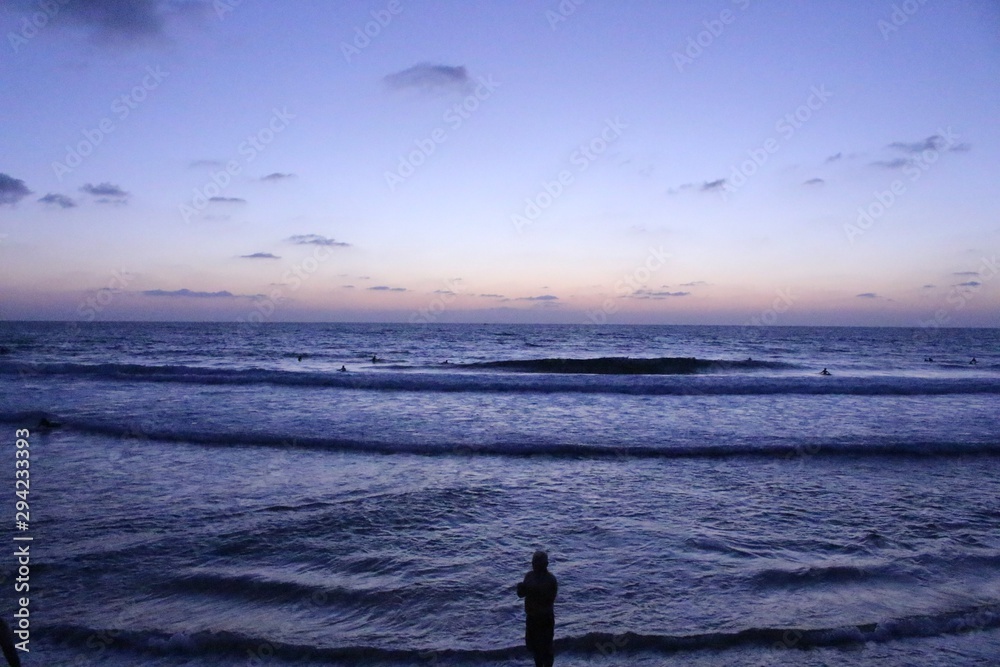 Fototapeta premium coucher de soleil a la plage