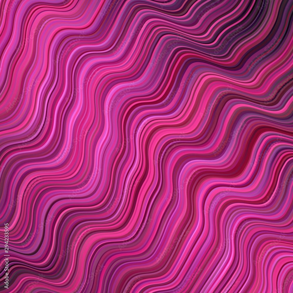 Dark Purple, Pink vector background with bent lines. Dark Purple, Pink vector background with bent lines.