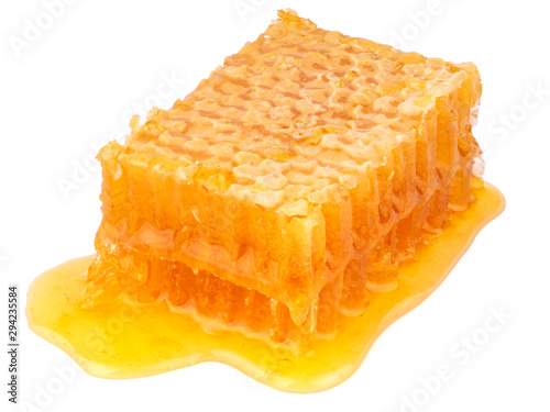 Honey comb isolated on a white background