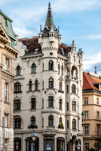 Old building facade in Vienna Austria