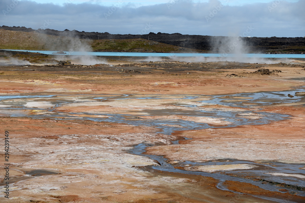 Hochtemperaturgebiet auf der Reykianes-Halbinsel, Island Hochtemperaturgebiet auf der Reykianes-Halbinsel, Island