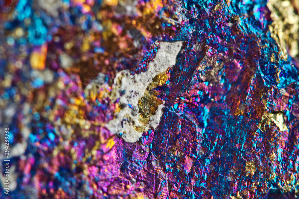 Fototapeta premium Abstract background. Nugget, colour metal. Beautiful structure. Macro.