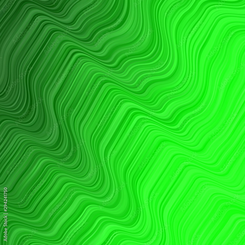 Light Green vector backdrop with curves. Light Green vector backdrop with curves.