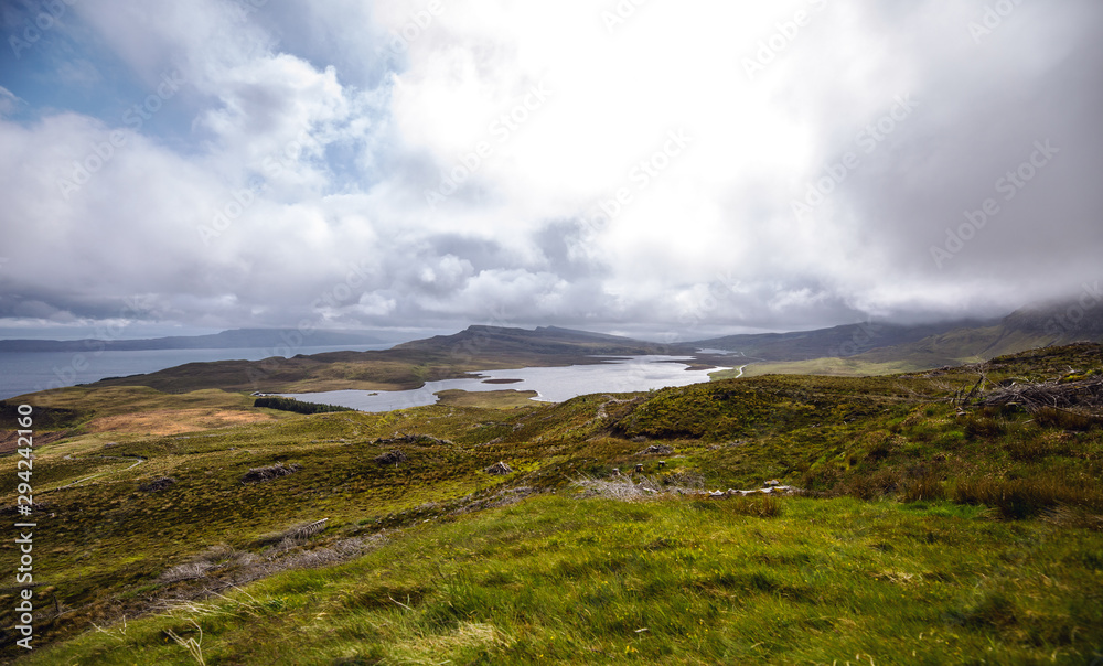 Beautiful scenic landscape of Scotland nature with beautiful evening sun set sky. Beautiful scenic landscape of Scotland nature with beautiful evening sun set sky.