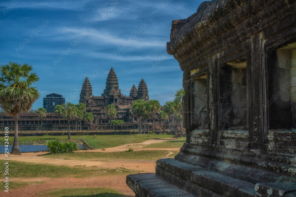 Naklejka premium Angkor Wat Art in Siem Reap Province in Cambodia