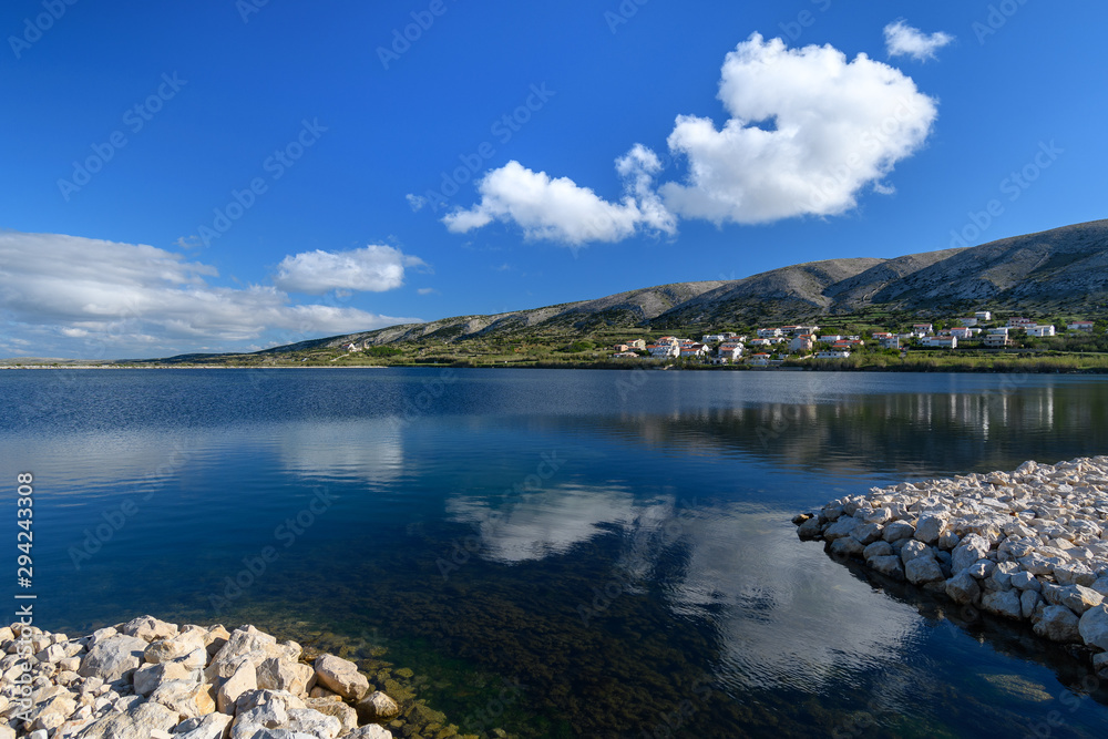 town of Pag on the island of Pag, Croatia