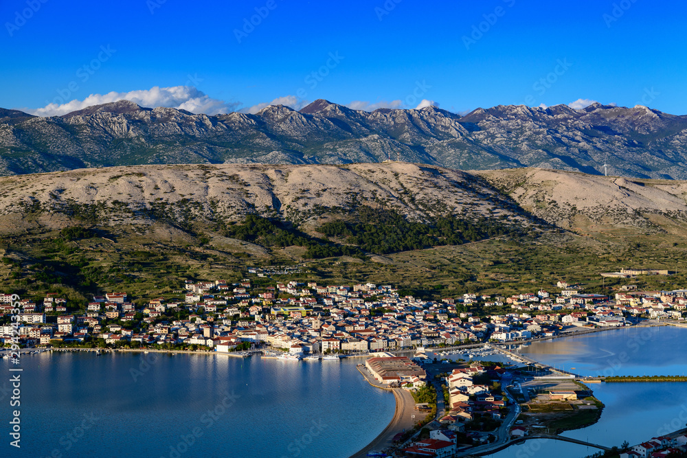 hills on the island of Pag, Croatia