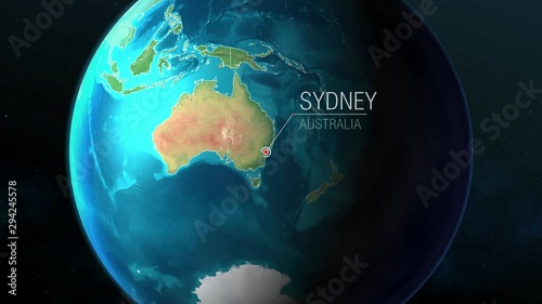  Australia - Sydney - Zooming from space to earth