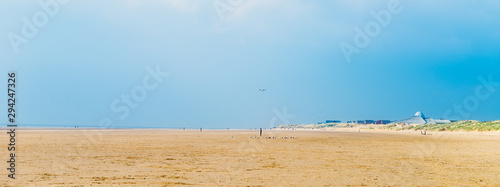 Sandy Beach near Liverpool on a sunny day