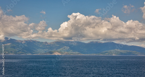 Panoramic view of Corsica island, France.