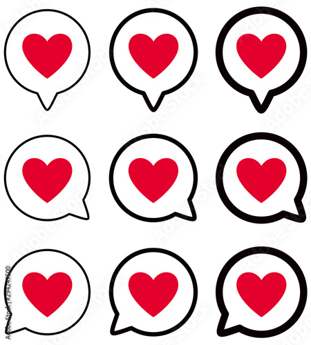COEUR AVEC BULLE