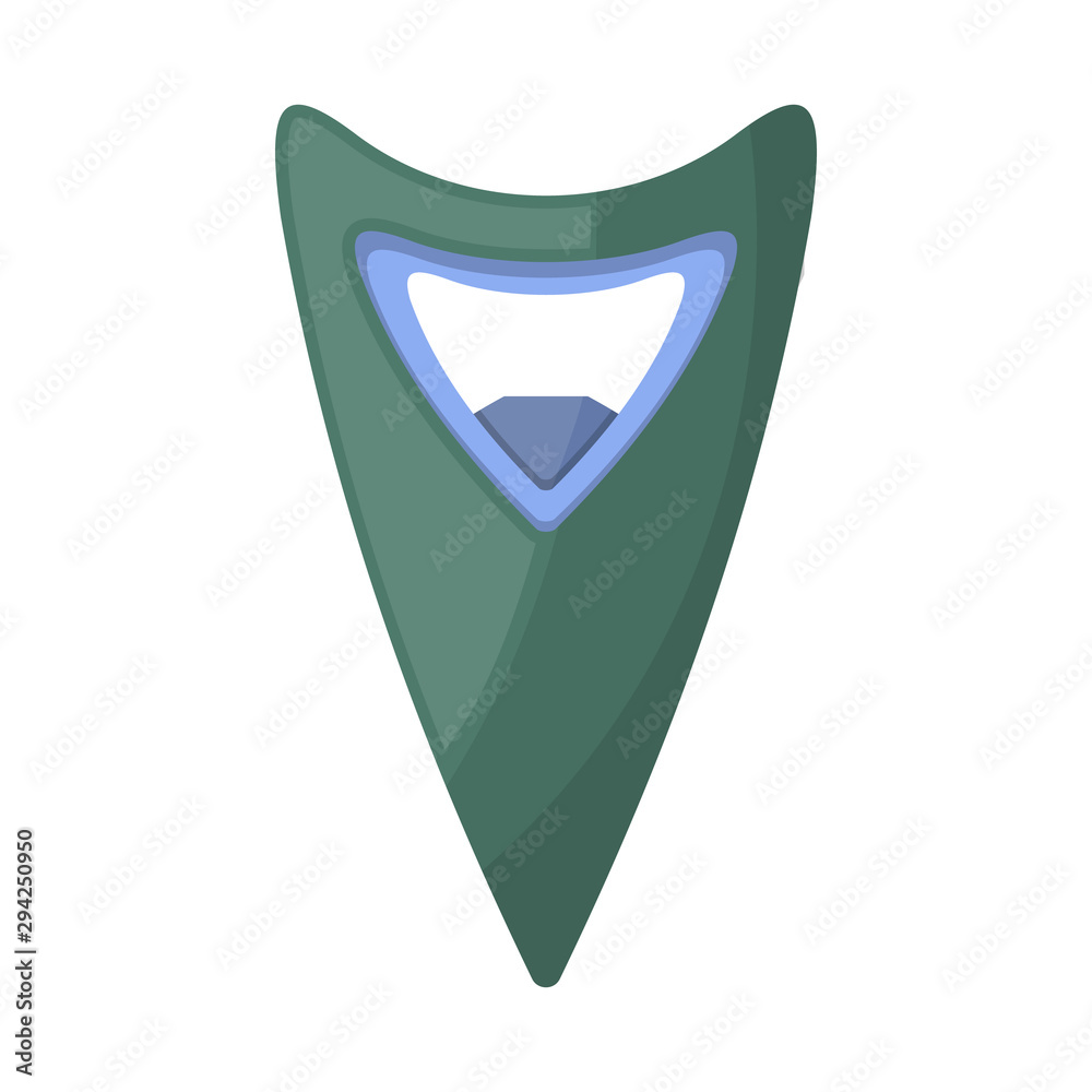 Isolated object of opener and metallic sign. Web element of opener and bottle stock vector illustration. Isolated object of opener and metallic sign. Web element of opener and bottle stock vector illustration.
