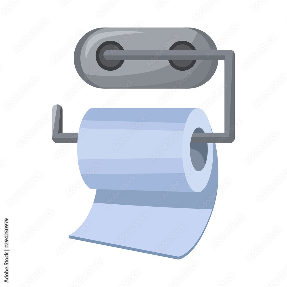 Isolated object of toilet and paper sign. Web element of toilet and napkin vector icon for stock. Isolated object of toilet and paper sign. Web element of toilet and napkin vector icon for stock.