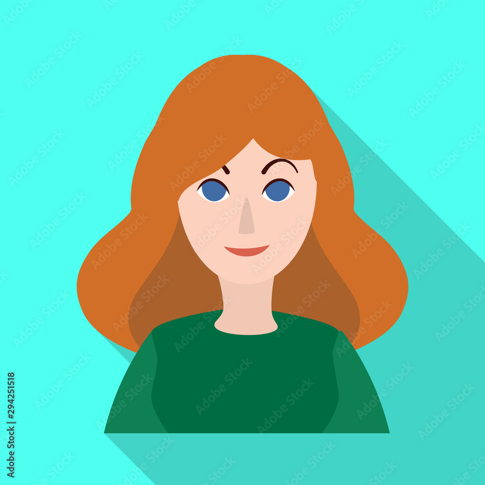 Vector design of girl and face icon. Collection of girl and style stock vector illustration. Vector design of girl and face icon. Collection of girl and style stock vector illustration.