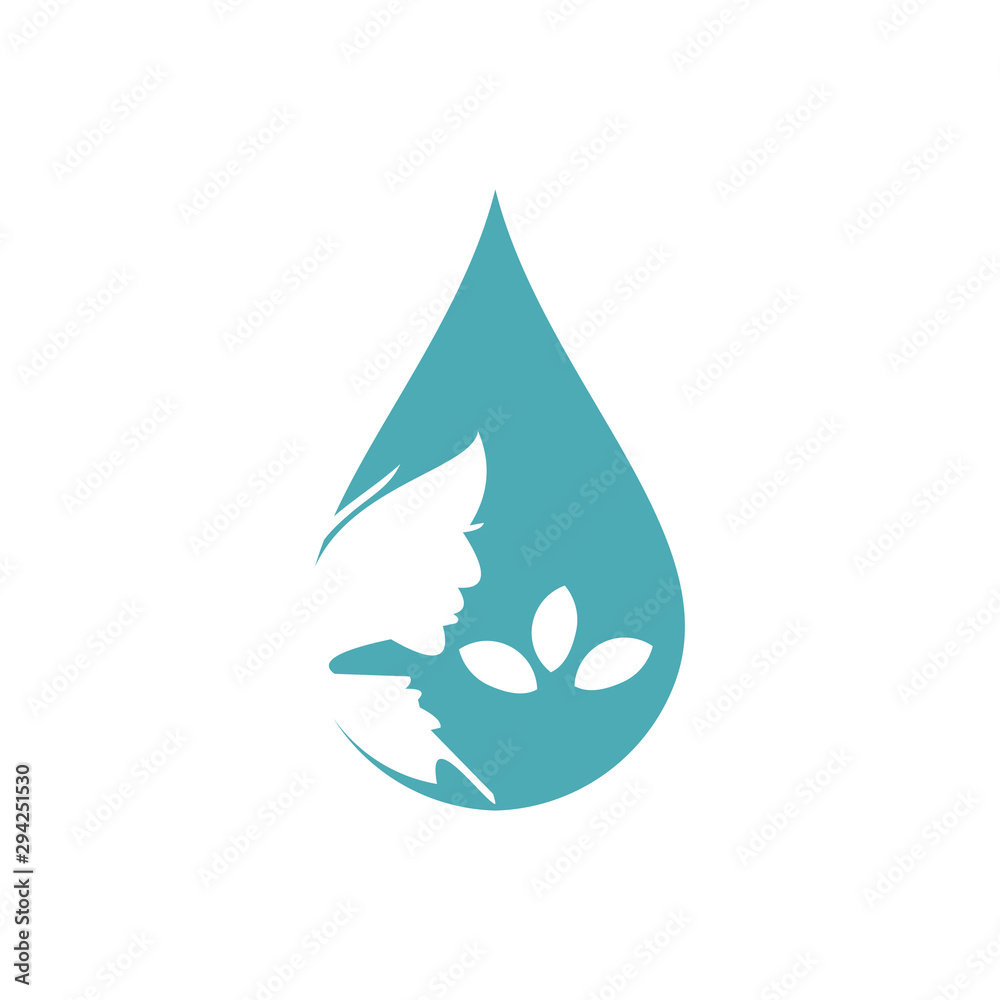 Woman's face in natural shape.Vector logo design template. Design concept for beauty salon, massage, cosmetic and spa. Woman's face in natural shape.Vector logo design template. Design concept for beauty salon, massage, cosmetic and spa.