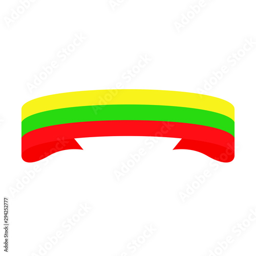 Lithuania  flag. Simple vector Lithuania  flag