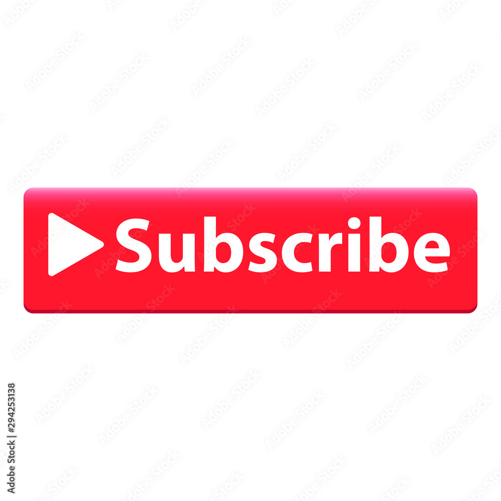 subscribe red button. website element. website icon. channel subscribe icon subscribe red button. website element. website icon. channel subscribe icon