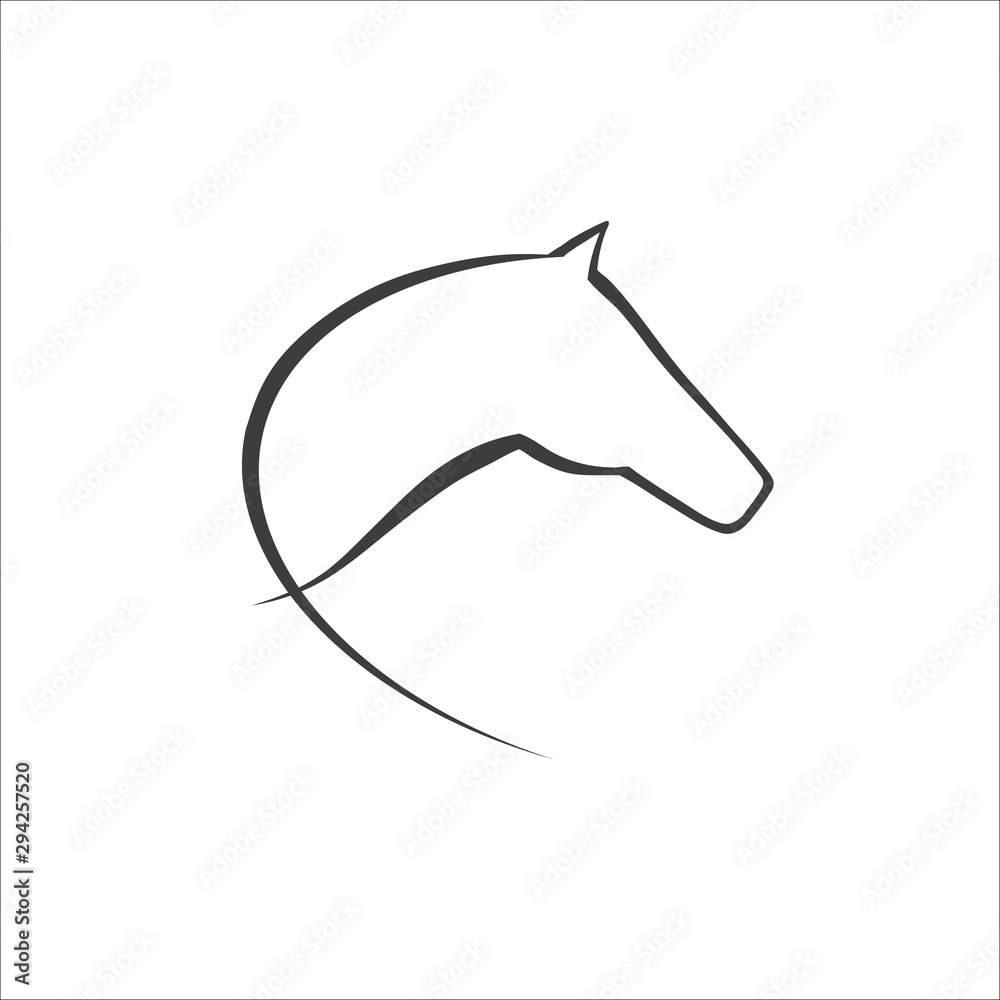 Obraz premium Horse symbol vector