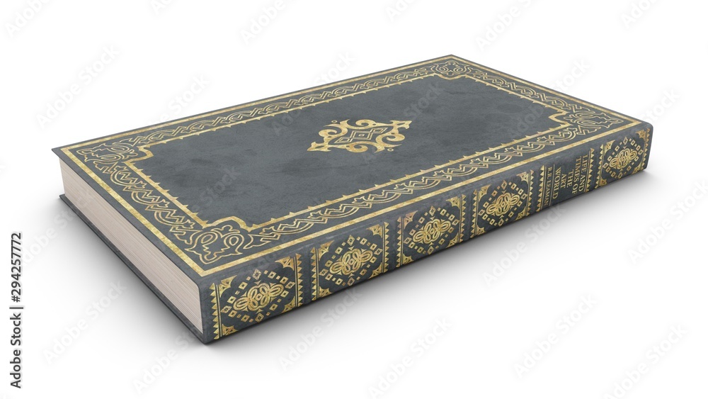 3D rendering Old Book isolated on white background 3D rendering Old Book isolated on white background
