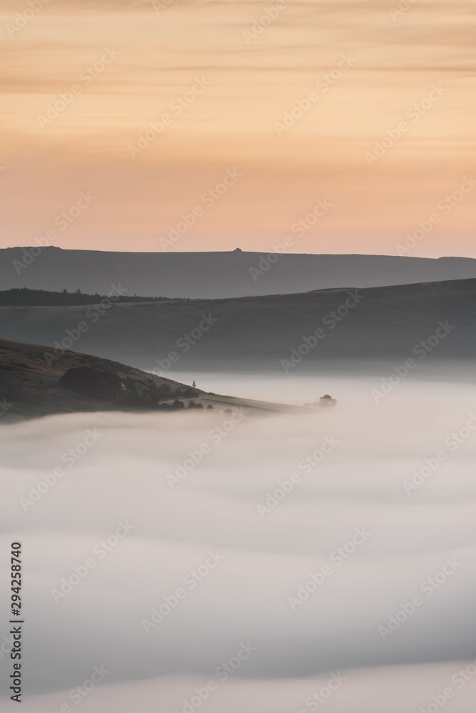 Castleton Cloud inversion at sunrise Castleton Cloud inversion at sunrise