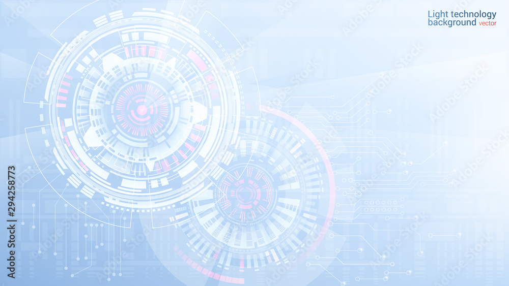 Abstract light blue futuristic background. Hi-tech vector illustration ...