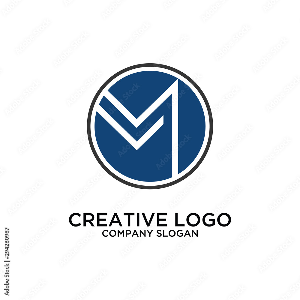 lines that make up the letter M logo design template vector lines that make up the letter M logo design template vector