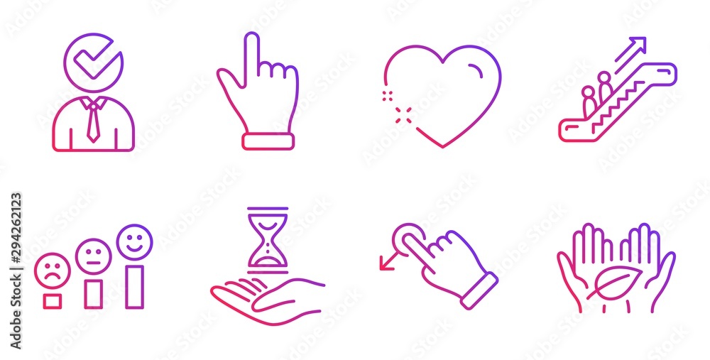 Drag drop, Heart and Escalator line icons set. Vacancy, Click hand and Time hourglass signs. Customer satisfaction, Fair trade symbols. Move, Love. People set. Gradient drag drop icon. Vector Drag drop, Heart and Escalator line icons set. Vacancy, Click hand and Time hourglass signs. Customer satisfaction, Fair trade symbols. Move, Love. People set. Gradient drag drop icon. Vector