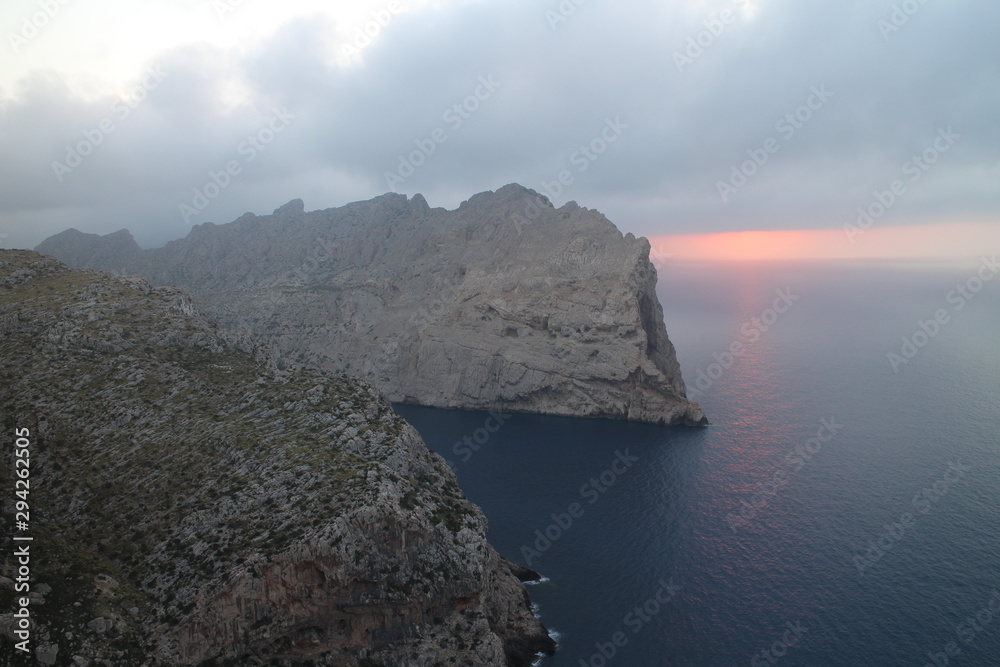 Viewpoint to Cap Formentor, West Coast, Mallorca, Spain