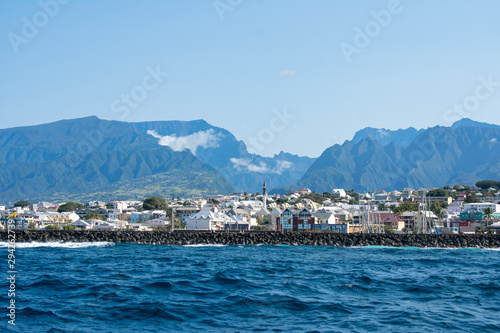 Foto Closeup of ocean view of St