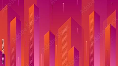 Modern abstract background with isometric element lines and beams. The background can be used for landing page websites and banners and posters.