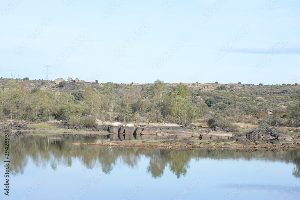 rock formation rock swamp drinking water Montehermoso, Spain