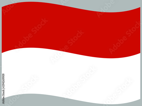 Free Download Monaco Waving national flag, isolated on background. original colors and proportion. Vector illustration symbol and element, for travel and business from countries set - GFXLoad