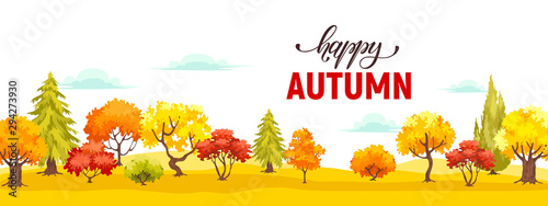 autumn park veiw