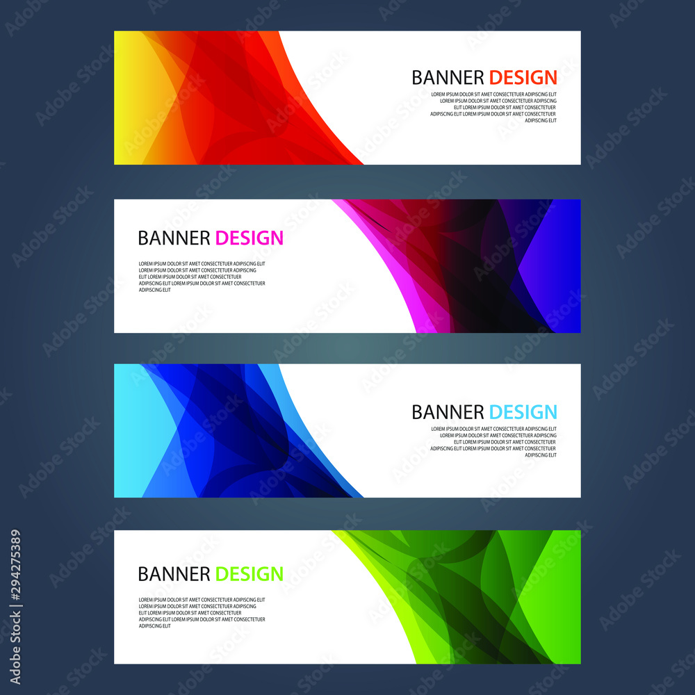 Fototapeta premium Vector Abstract design banner web template