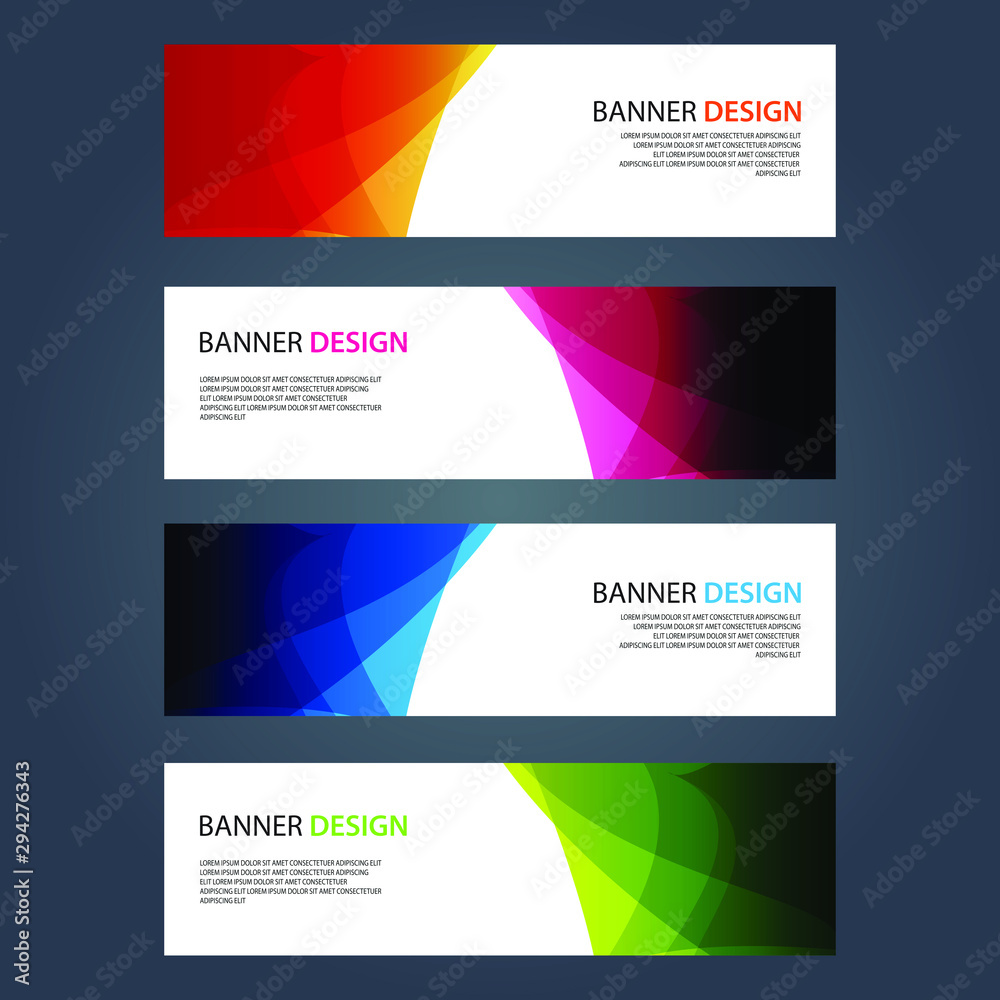Fototapeta premium Vector Abstract design banner web template