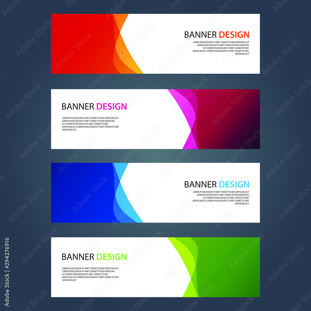 Fototapeta premium Vector Abstract design banner web template
