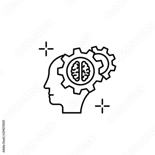 Brain head icon. Element of brain concept