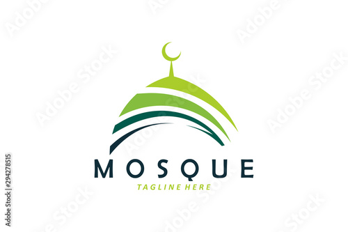 mosque logo icon vector isolated