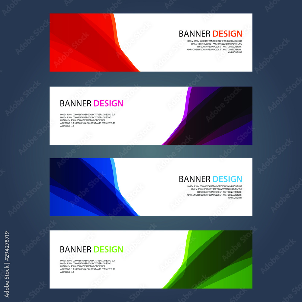 Fototapeta premium Vector Abstract design banner web template