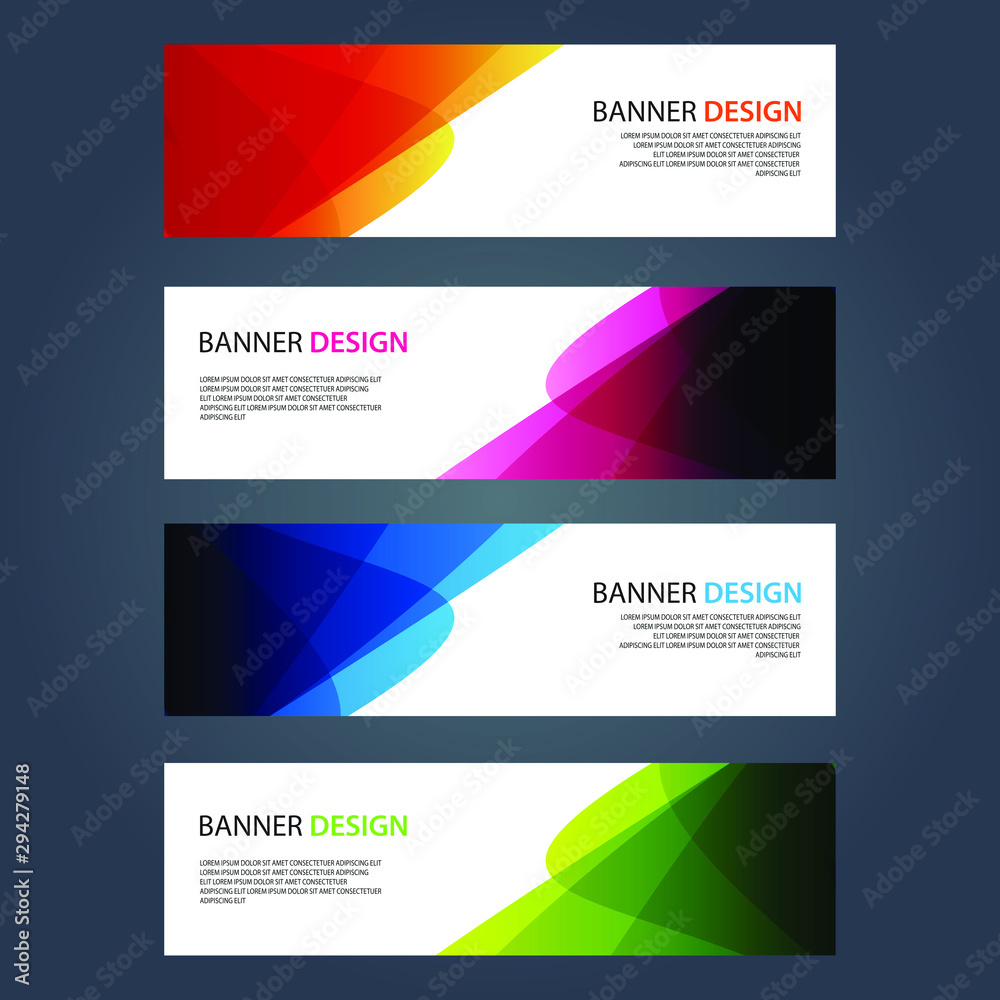 Fototapeta premium Vector Abstract design banner web template