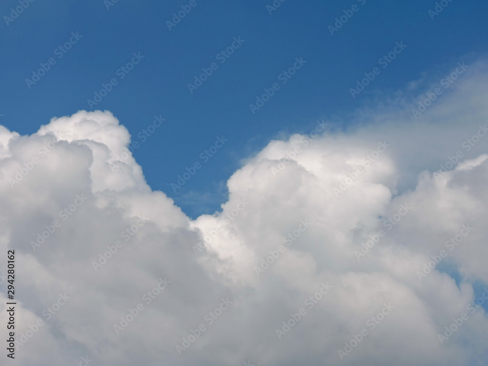 Blue sky background with clouds