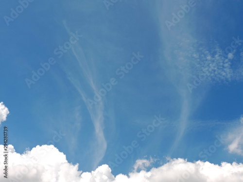 Blue sky background with clouds