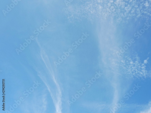 Blue sky background with clouds