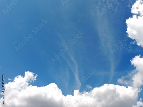 Blue sky background with clouds