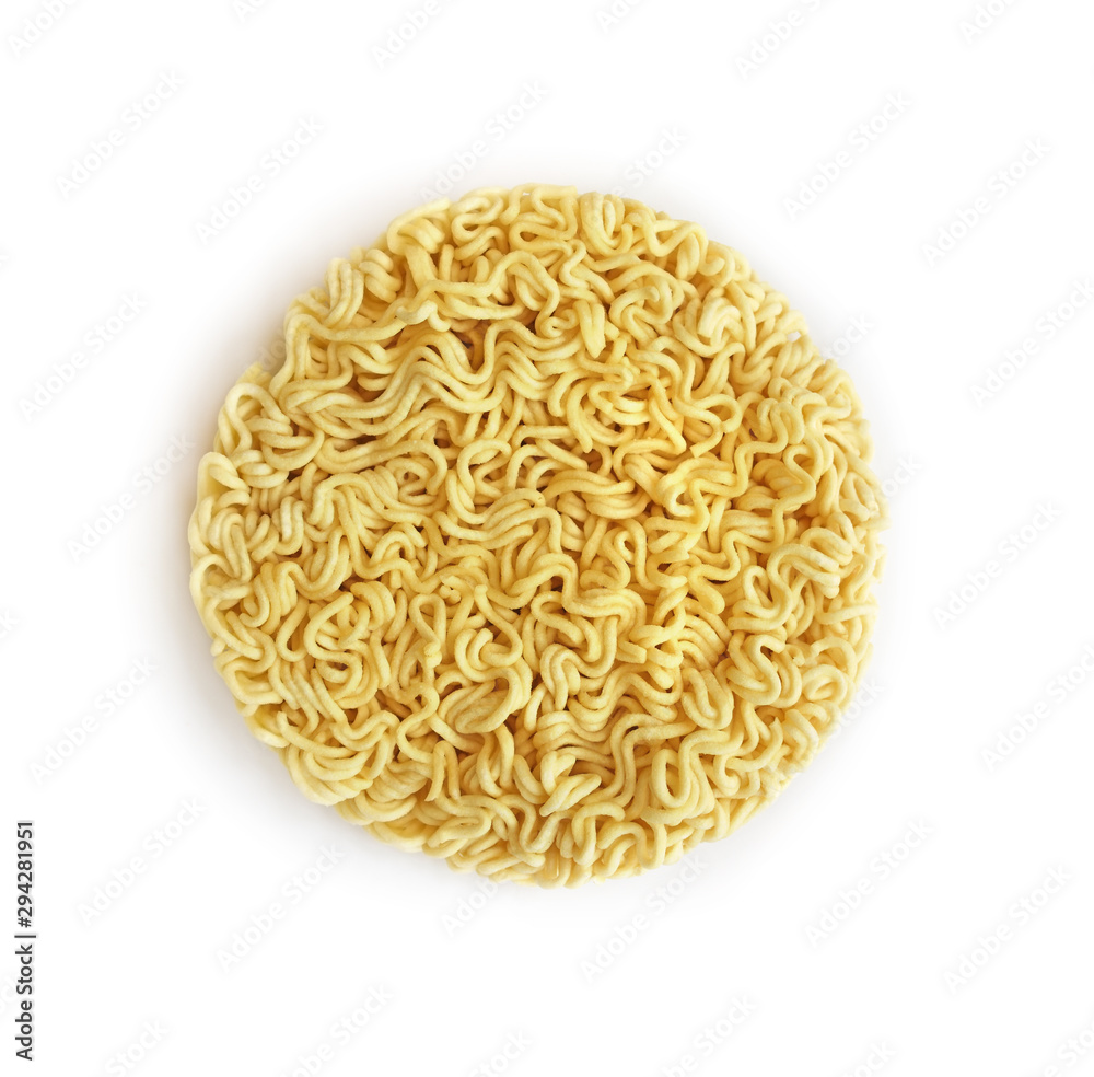 Instant noodles isolated on white background Instant noodles isolated on white background