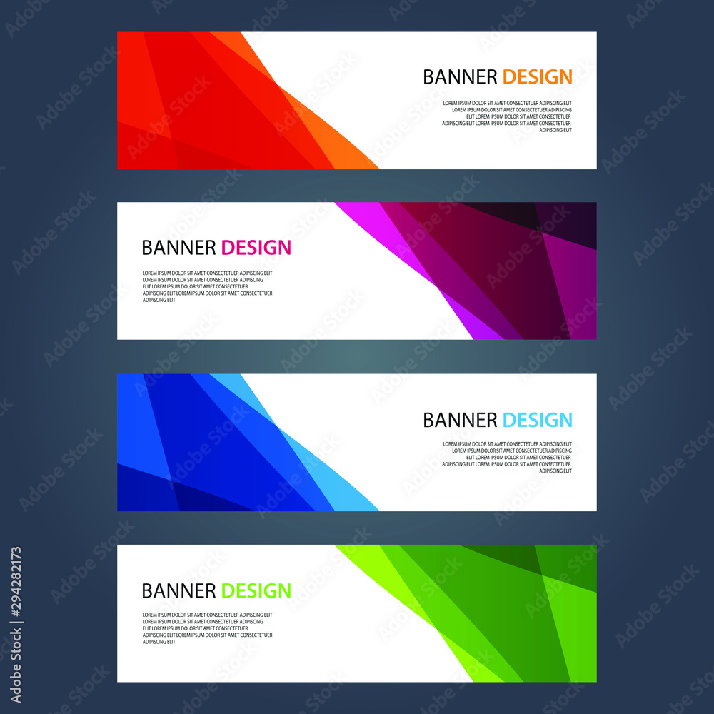 Fototapeta premium Vector Abstract design banner web template