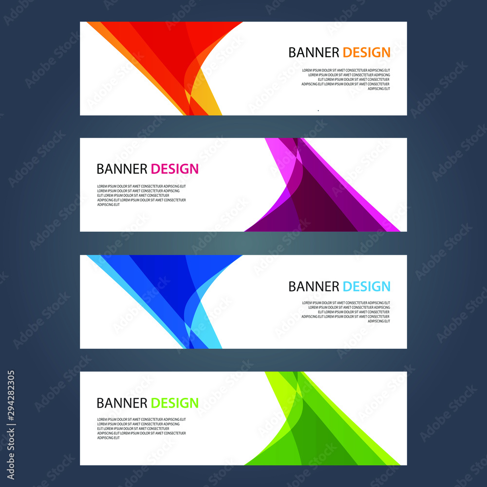 Fototapeta premium Vector Abstract design banner web template